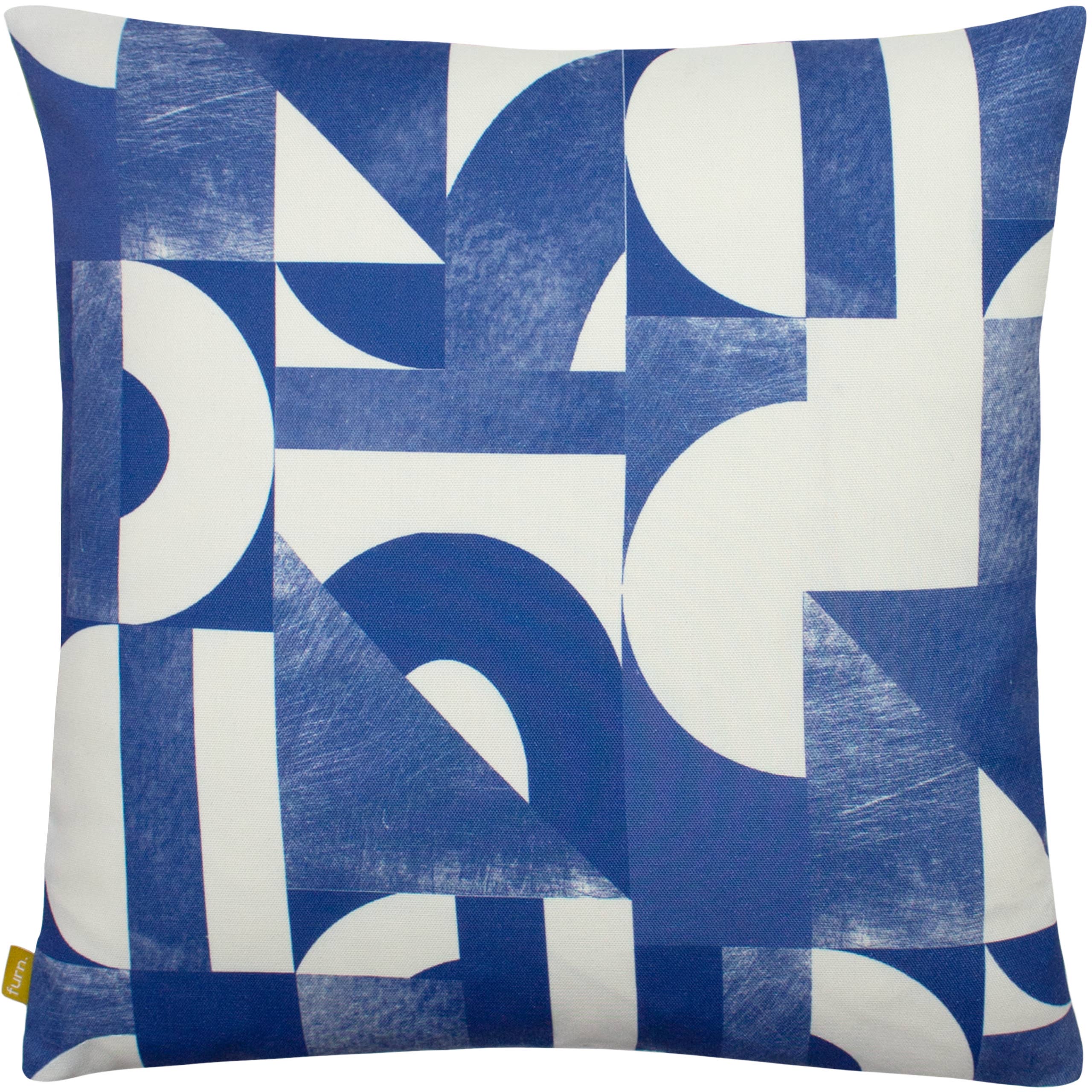 Chaux/Cobalt Coussin Mikalo 100 % recyclé Lime/Cobalt en vente sur Faire1