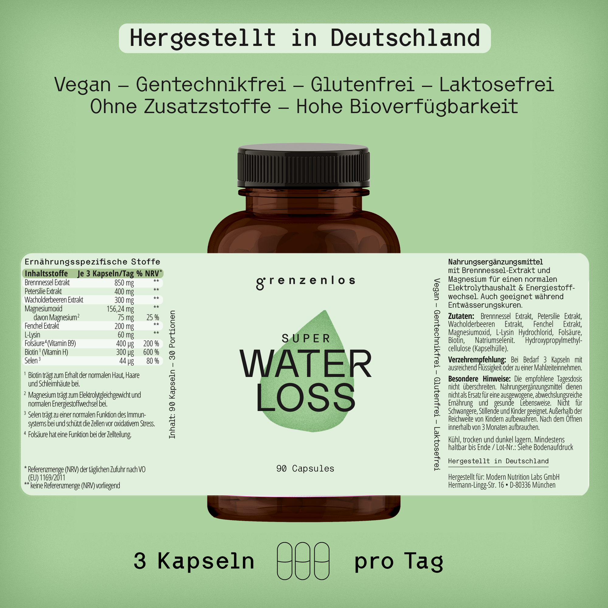 Modern Nutrition Labs GmbH - Wholesale Oral Supplement/Vitamin - Super Waterloss4