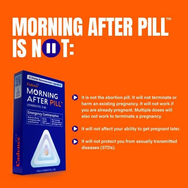 Cadence OTC - Wholesale Contraceptive/Condom - Morning After Pill® - Emergency Contraceptive3