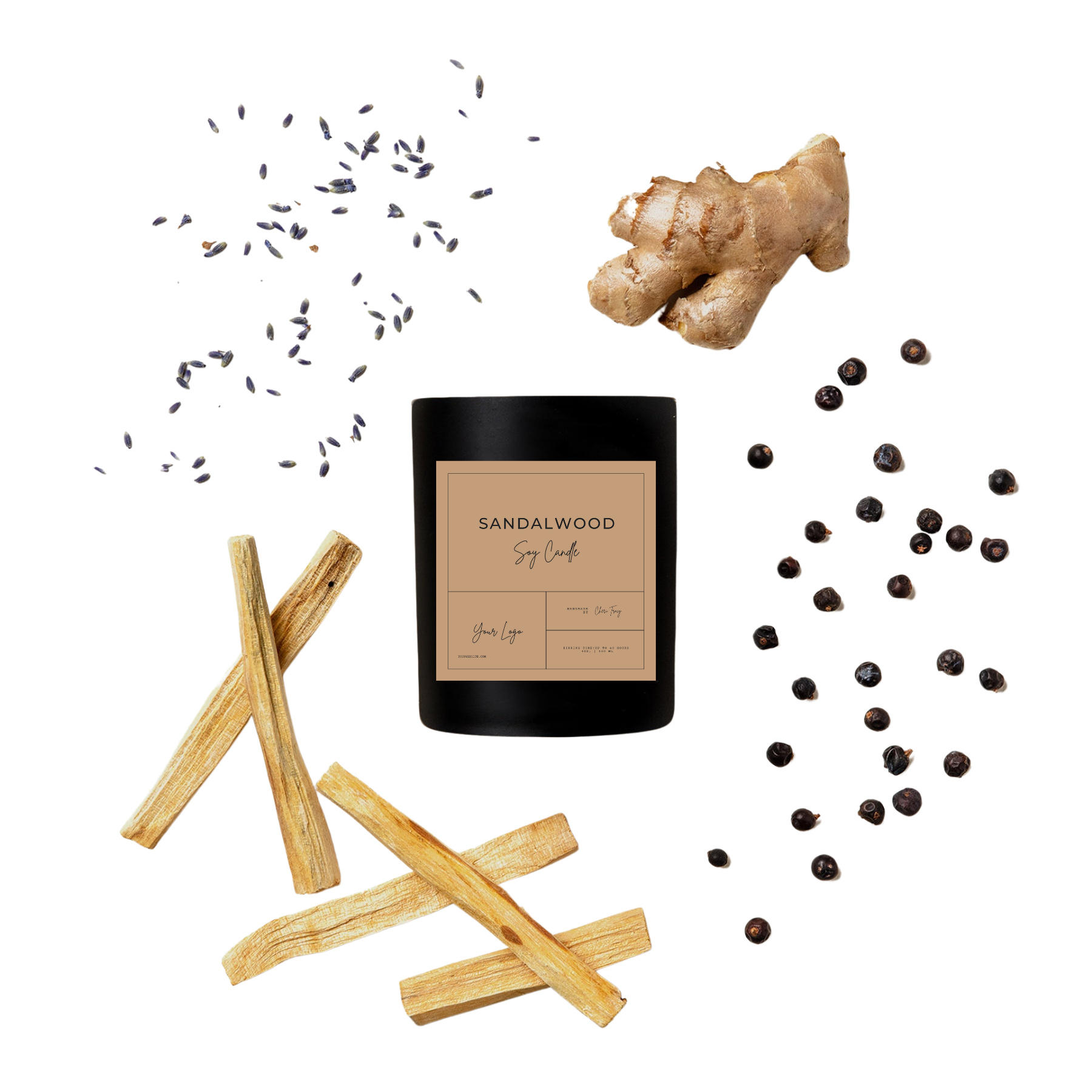 Orglamix - Vente Bougie en bocal - Conception de bougie personnalisée, marque féminine, conception d'étiquettes de bougies4