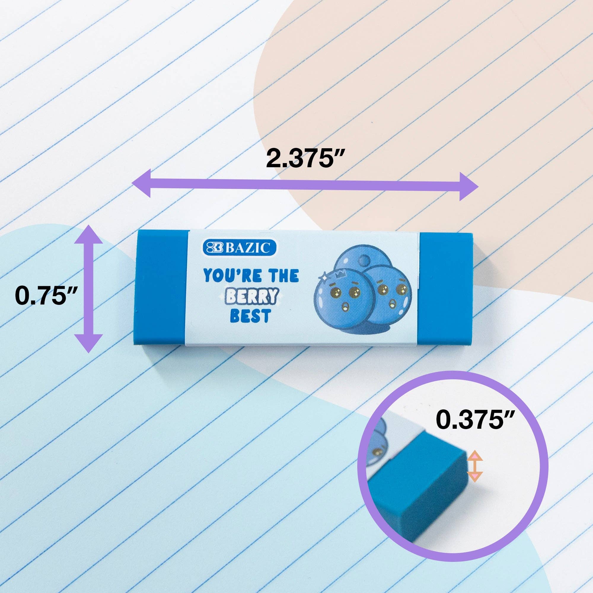 Luna Office Supply -  Everyday Essential – wholesale Eraser – Scented Eraser (5/Pack)2