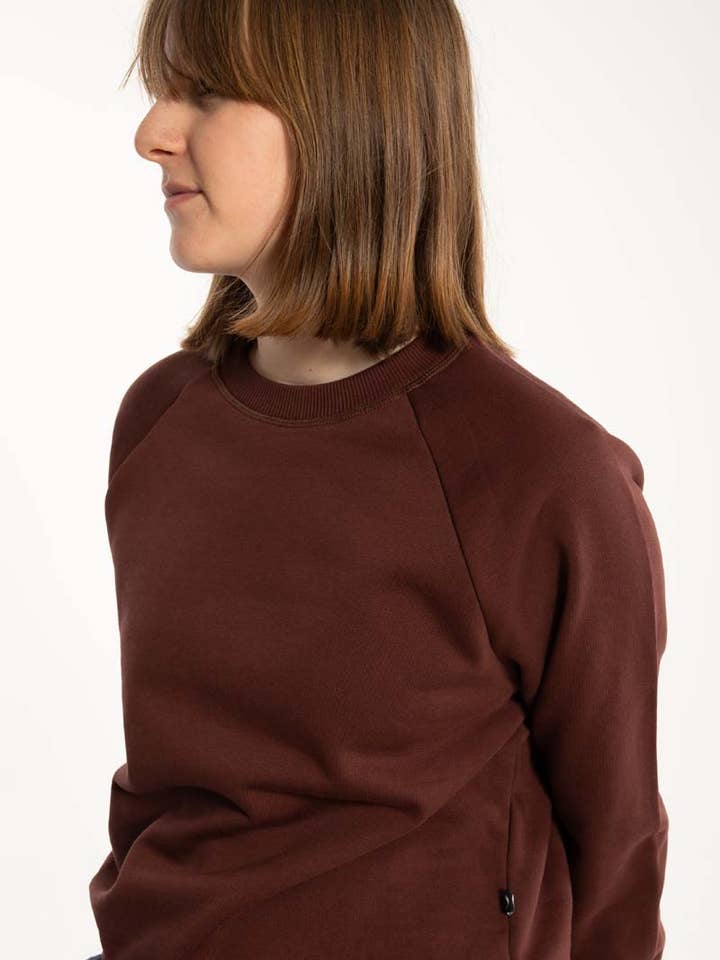Danefae København - Wholesale Sweatshirt - Women's - Danemama Moleton Sweat Dark Red