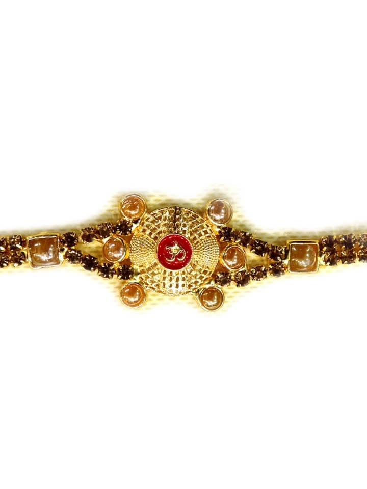 GULD RAKHI (för dz) Stil B för wholesale av Ancientveda