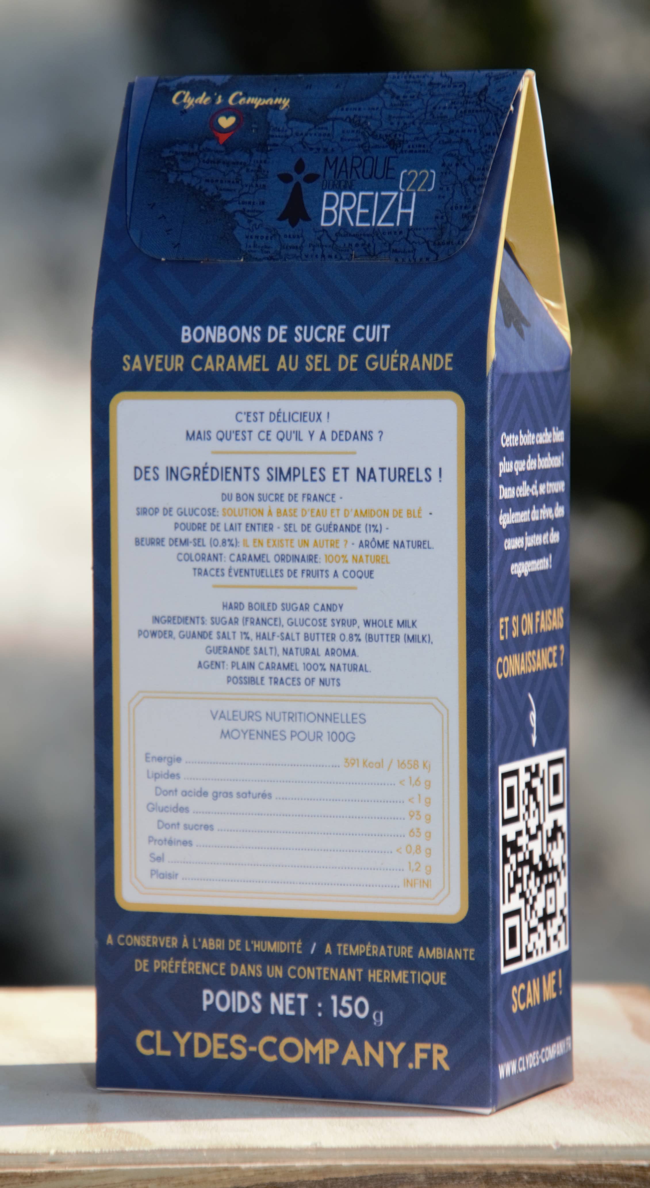 Clyde's Company - Wholesale Caramel - Guérande salt caramel 150Gr (Caramel candies)4