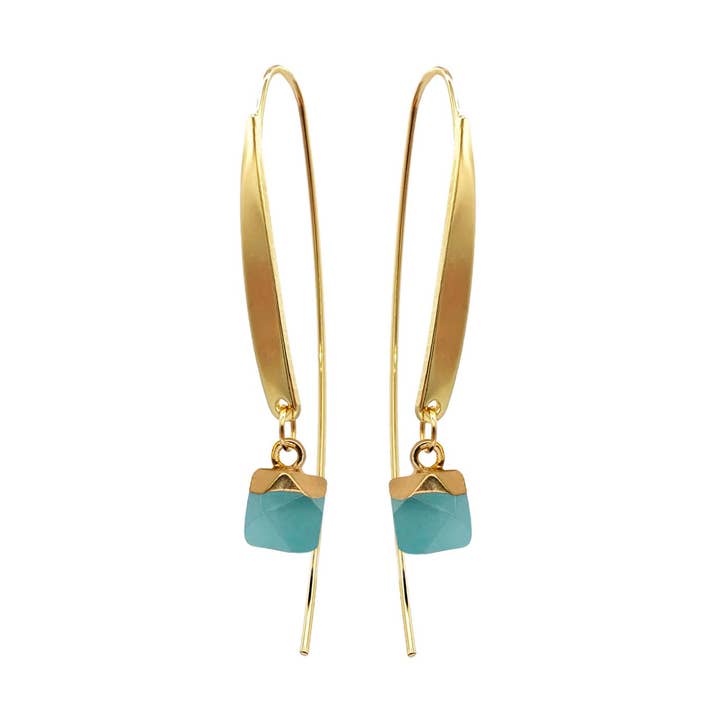 Oorbellen Elisabeth Gold/Menta para venta al por mayor de TABOO Sieraden