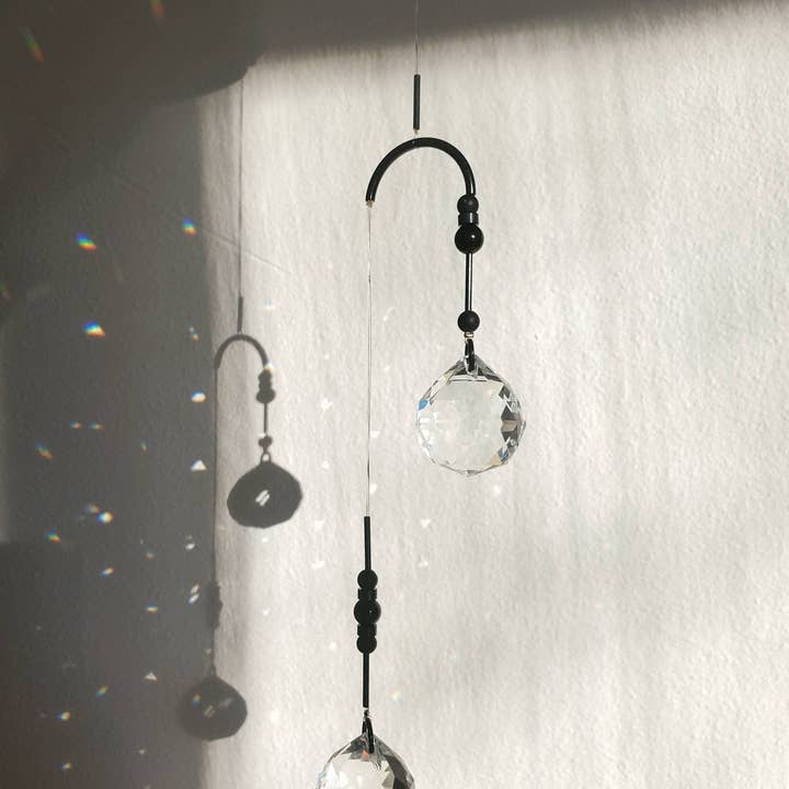 Zoerb & Co - Wholesale Suncatcher - Mobile Double Sun Catcher | Black