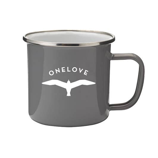 ONELOVE - Wholesale Coffee Mug - ONELOVE Seagull Enamel Mug Grey0