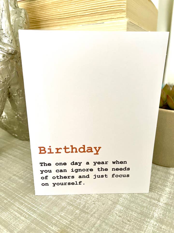 Carte d'anniversaire amusante - Anniversaire (version 2) pour la vente par Bad Cards Boutique