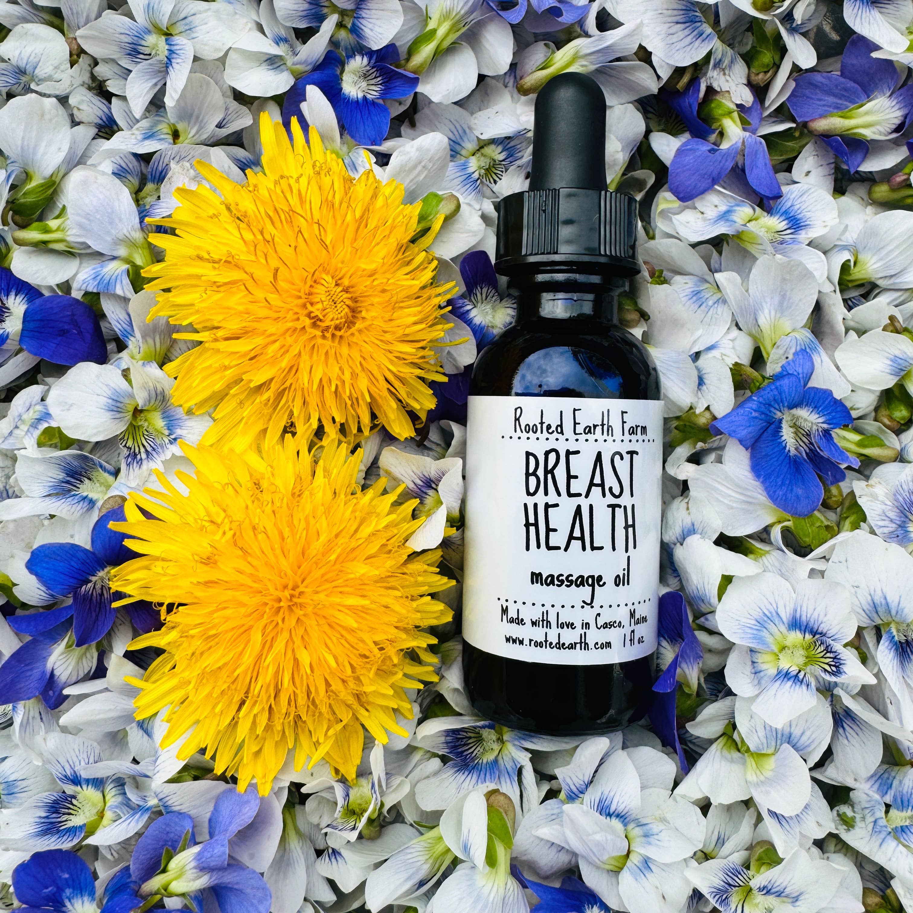 Rooted Earth Farm + Apothecary - Wholesale Massage Oil/Gel - Breast Health Massage Oil - 2 Size Options2