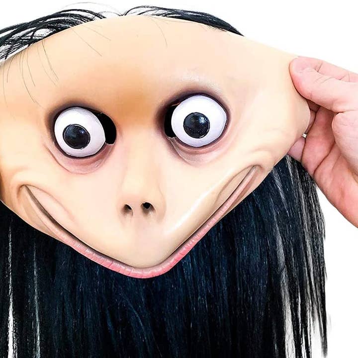 Lelaffet - Venta al por mayor Disfraz - Unisex - Máscara de látex aterradora de Halloween para adulto Momo Joker8