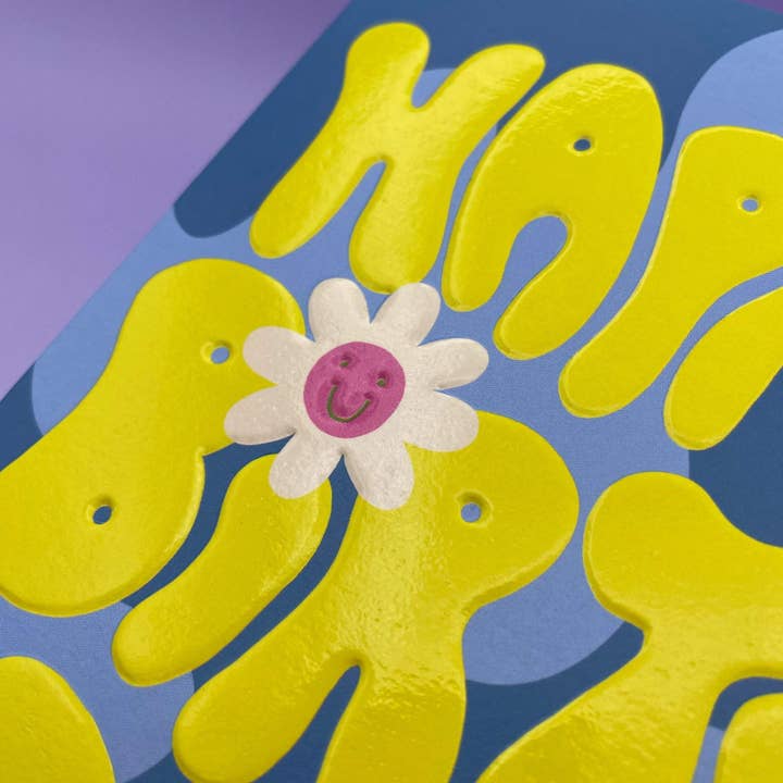 Raspberry Blossom - Wholesale Birthday Card - Happy Birthday Wave (BIG23)