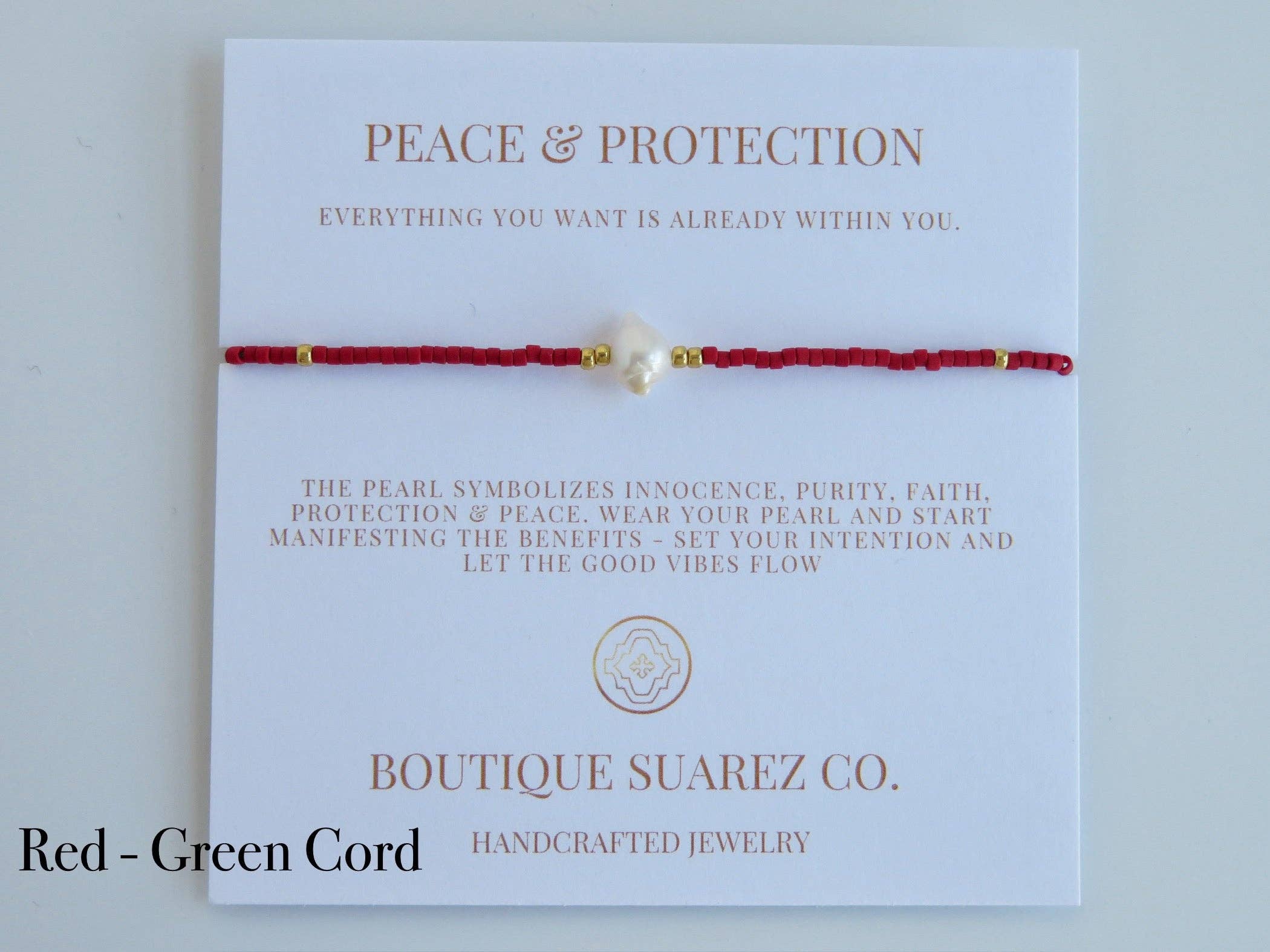 Boutique Suarez Co. - Wholesale Beaded Bracelet - Manifest Peace - Pearl Bracelet3