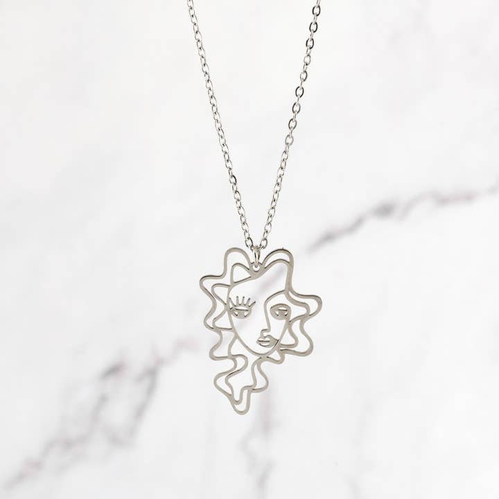 Angiie – Großhandel Kette mit Anhänger/Charm – Viso Halskette2