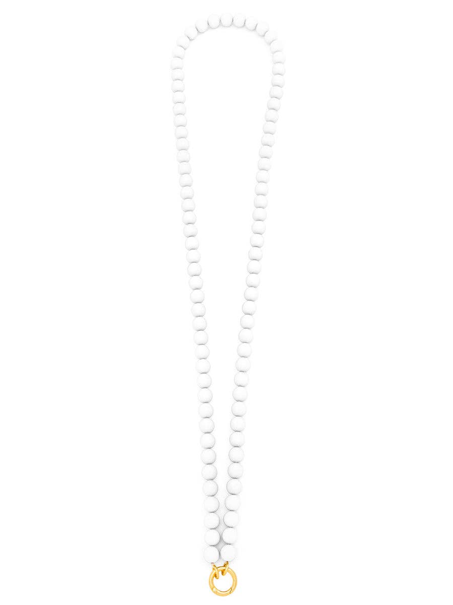 ZENZII Jewelry - Wholesale Beaded/Pearl Necklace - Matte Resin Beaded Crossbody Phone Lanyard7