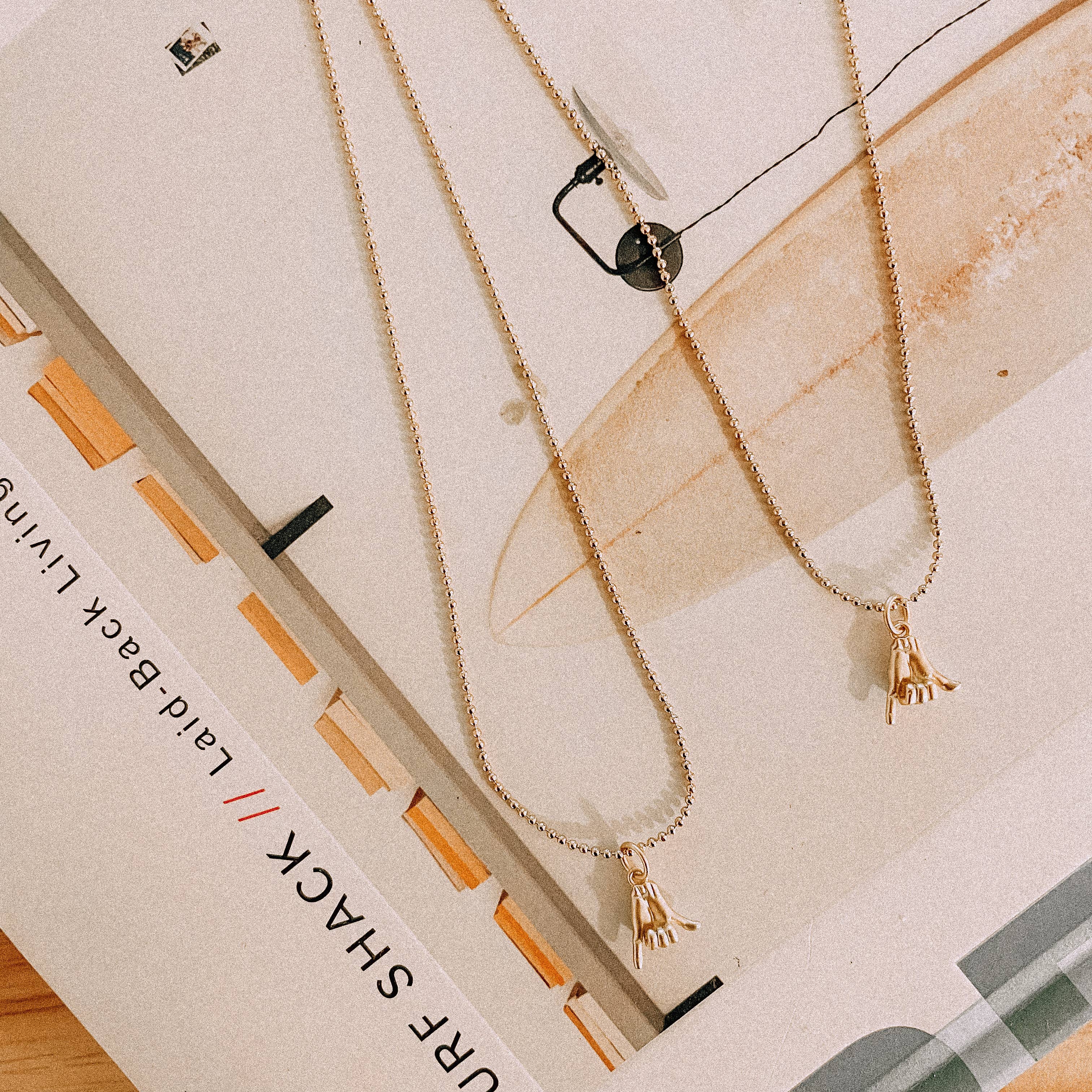 driftaway jewelry - Wholesale Pendant/Charm Necklace - Shaka Surf Necklace1