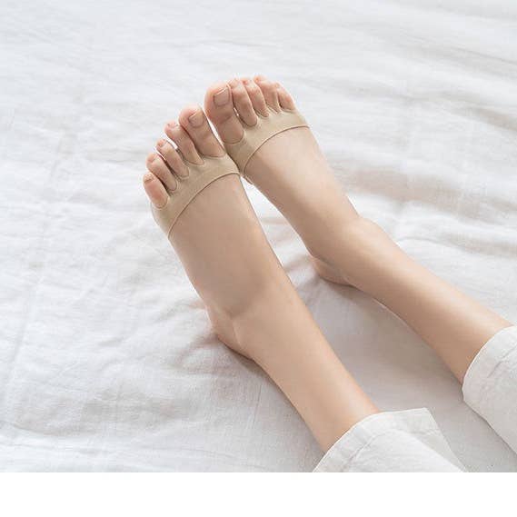 VIGOR - Wholesale Socks – Women's - Ice Silk Sponge Pad Half Palm Socks Five-finger Socks(10 Pac20