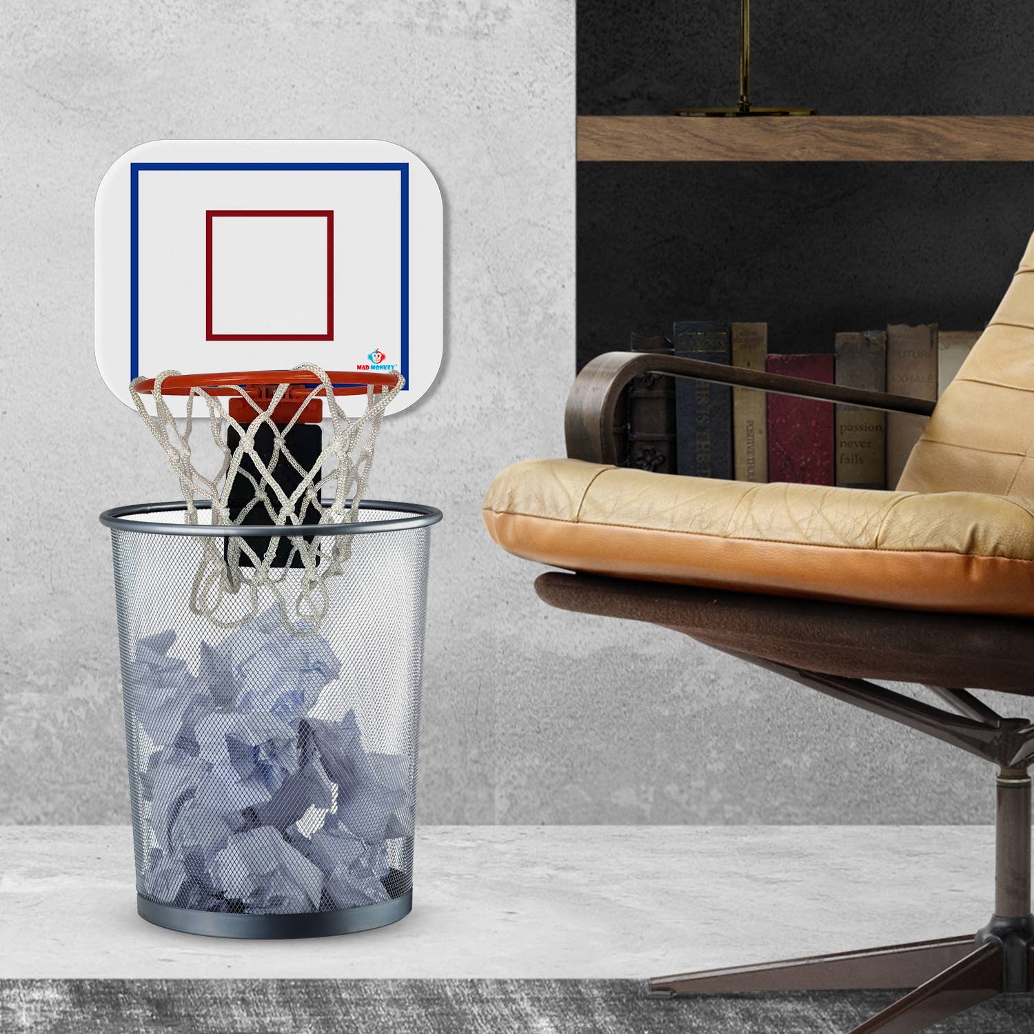 Mad Monkey GmbH - Wholesale Sporting Accessories - Mad Monkey - Clip-On Basketball Hoop for the Trash Can2
