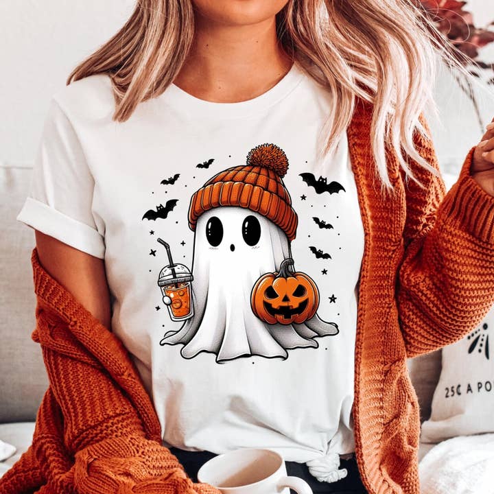 Camisola e Camiseta de Fantasma Fofo por atacado de SimplyAbloom