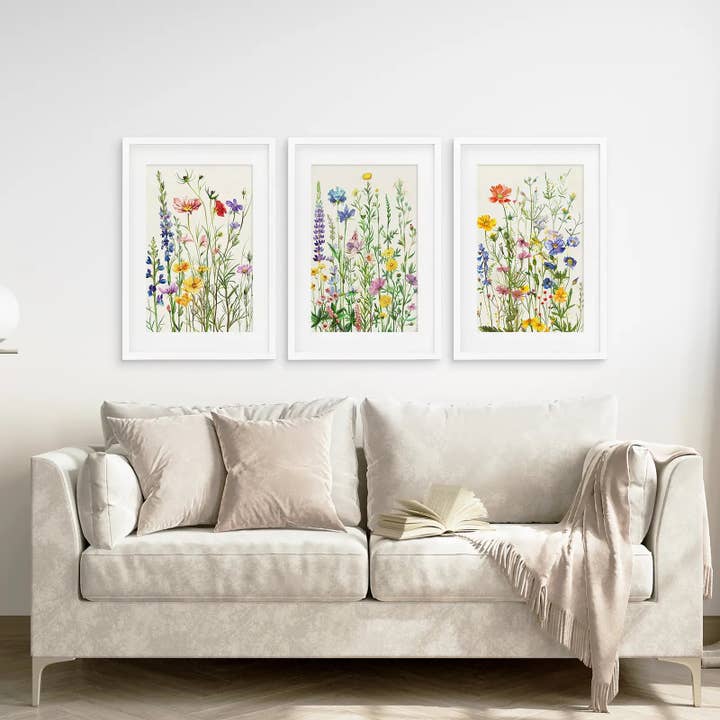 Art Lane - Wholesale Art Print - Wildflower Floral Wall Art. Watercolor Print4