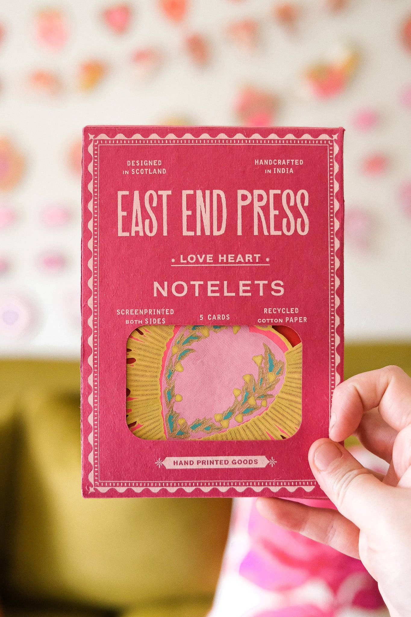 East End Press – wholesale Stationery/notecard set – Love Heart Notecards Set1