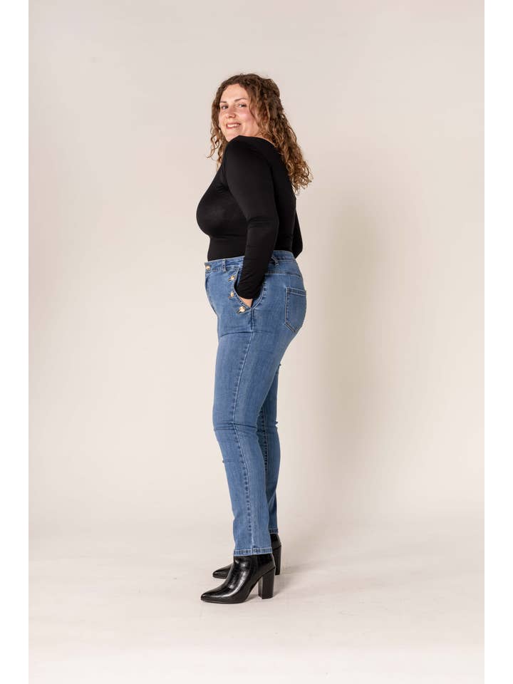 Nina Carter - Wholesale Jeans - Women's - Nina Carter curve plus size large size beautiful curve P2201
