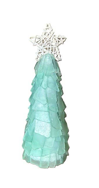 A SEAGLASS CREATION/SALTY SIGNS DESIGNS - Wholesale Christmas Decoration - 3D Seaglass Christmas Tree Box Set 8