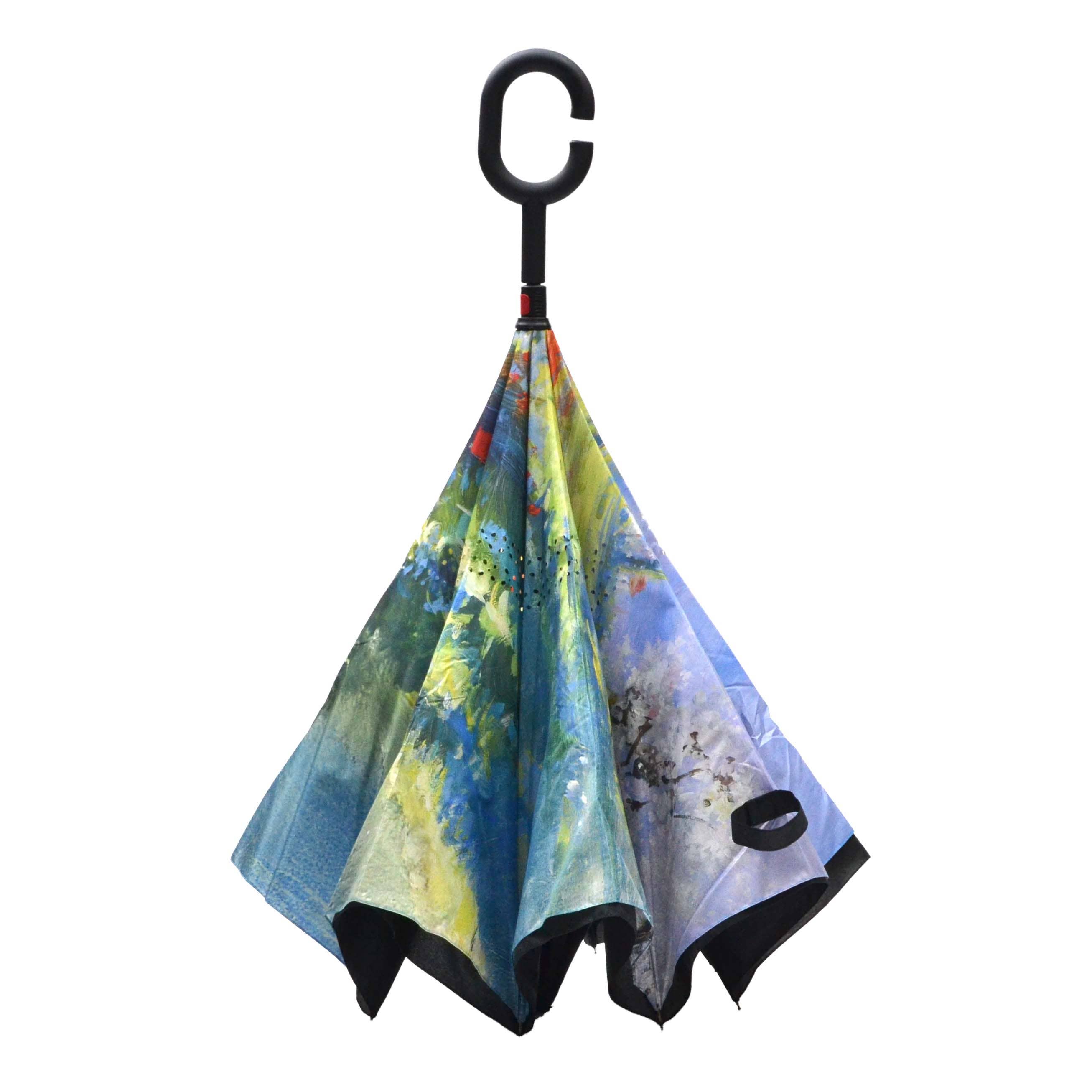 Calla Products – wholesale Paraply - Unisex – Inverterat paraply – Topsy Turvy-design, unika tryck30