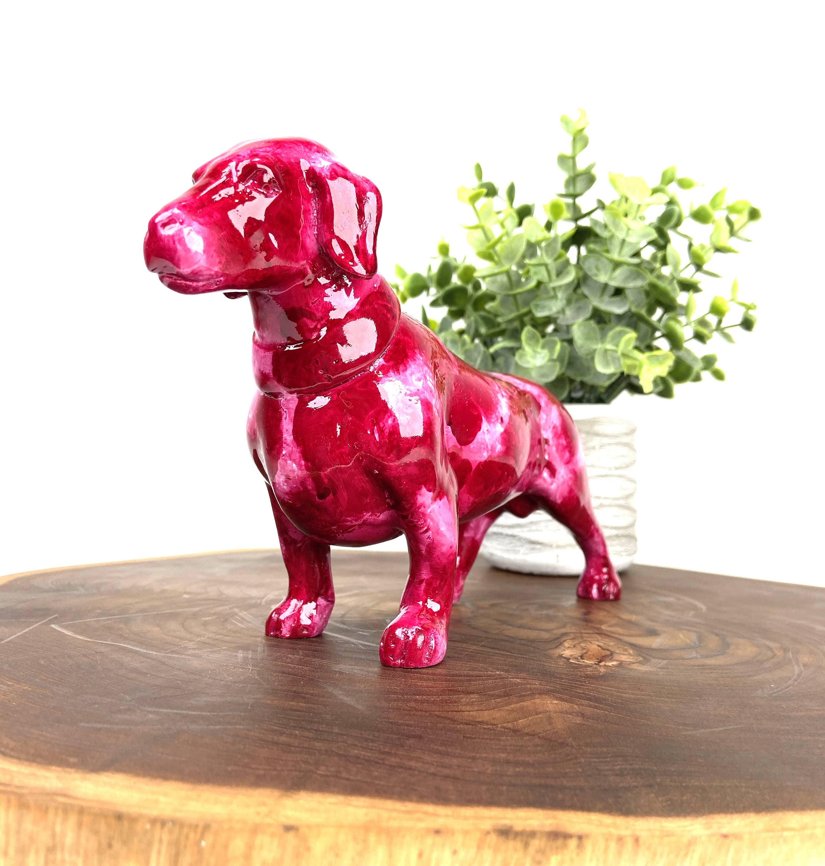 baligood - Wholesale Decorative Figurine - MINI DACHSHUND STATUE, Dog Lover Statue, Dachshund Statue Garden, Doxie Porch1
