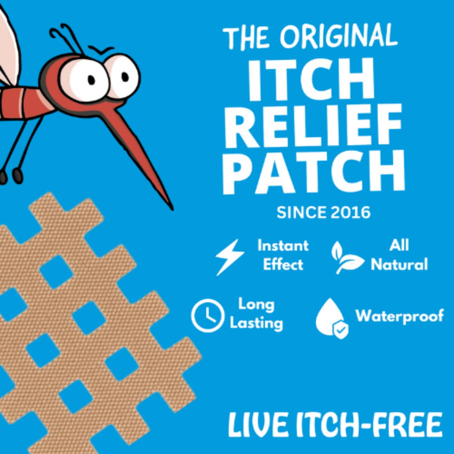 Moskinto: Original Itch-Relief Patch & 14hr Insect Repellent - Wholesale Itch Ointment/Cream - Moskinto 12ct: The Original Itch Relief Patch, To-Go4