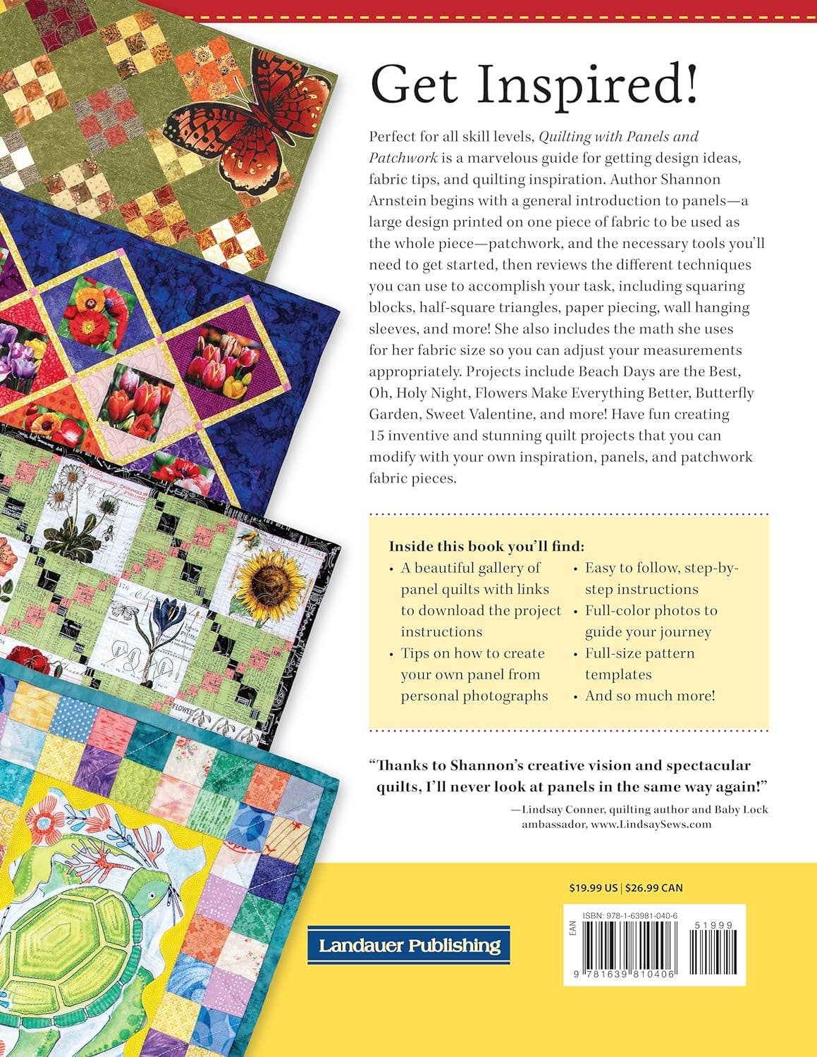 Fox Chapel Publishing - Wholesale Crafts, Hobbies & DIY - Quilting with Panels and Patchwork - Time Friendly Quilting1