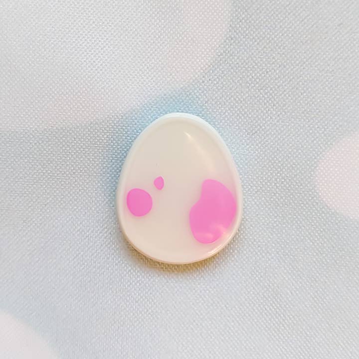 Atomik Cupcake Designs - Wholesale Lapel Pin/Button - Pastel Dino Eggs Mini Enamel Pin | .75 Inch Soft Enamel Egg
