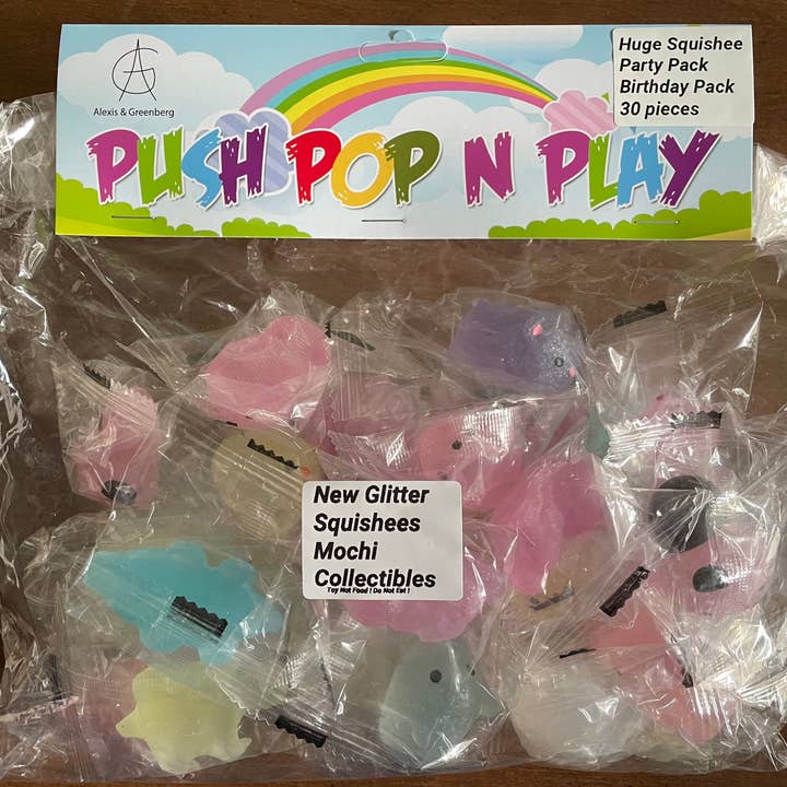 AlexisandGreenberg - Wholesale Squishy Toy - Kids & Baby - Glitter Squishes ! Glitter Mochi Kawaii ! Easter Birthday