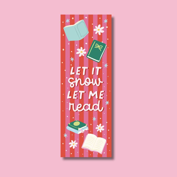 Marque-page fait main Snowy Reads pour la vente par 256 Craft Co
