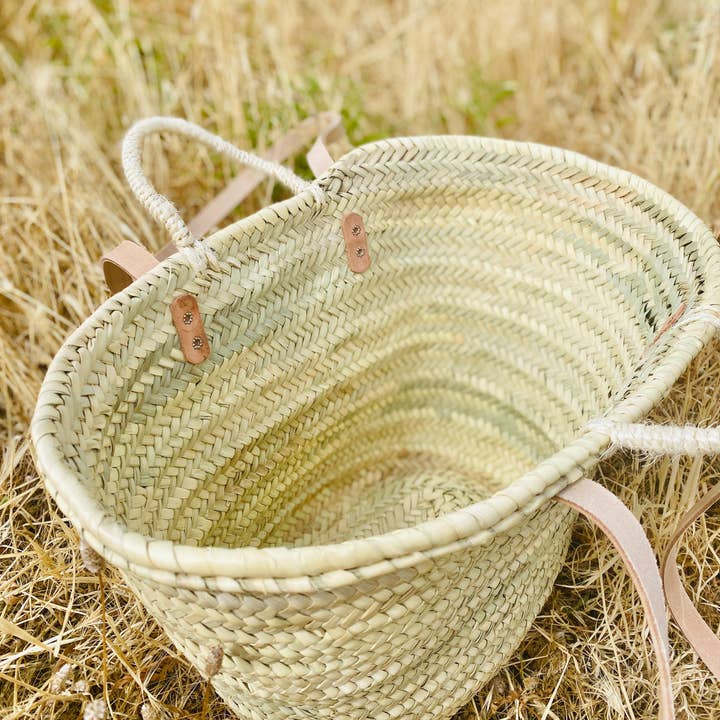 Maya Mallorca - Venta al por mayor Bolsa de playa - CESTA DE PALMA DOBLE ASA3