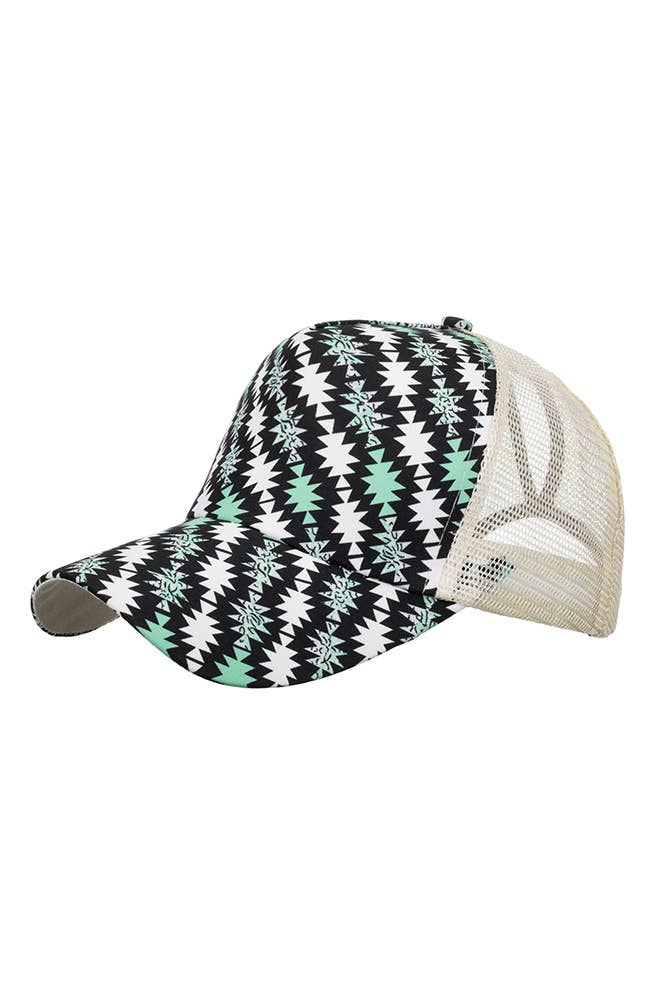 UNISHE - Wholesale Trucker Hat - Women's - Aztec Western Baseball Cap MOQ 3pcs ZMM0104