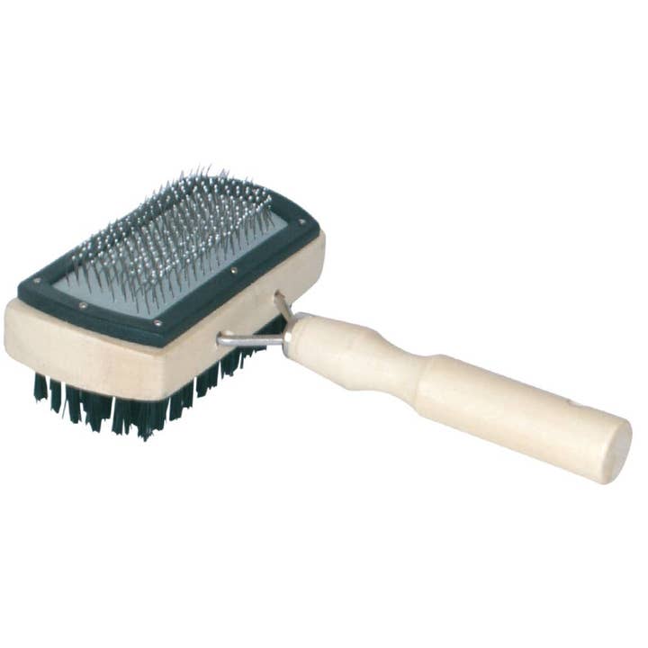 Double Wooden Pet Brush with Fork - Croci for wholesale by Croci Group
