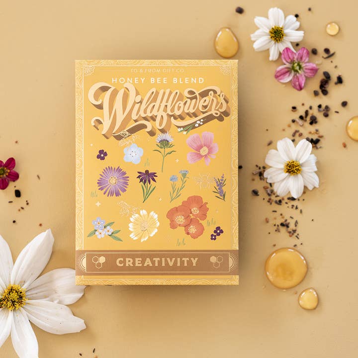 To & From Gift Co. - Wholesale Plant Seeds - Honey Bee Wildflowers (Creativity) - Seed Packet