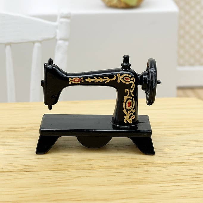 Factory Direct Craft - Wholesale Decorative Tabletop Object - 1-1/4" Dollhouse Miniature Vintage Look Sewing Machine 2