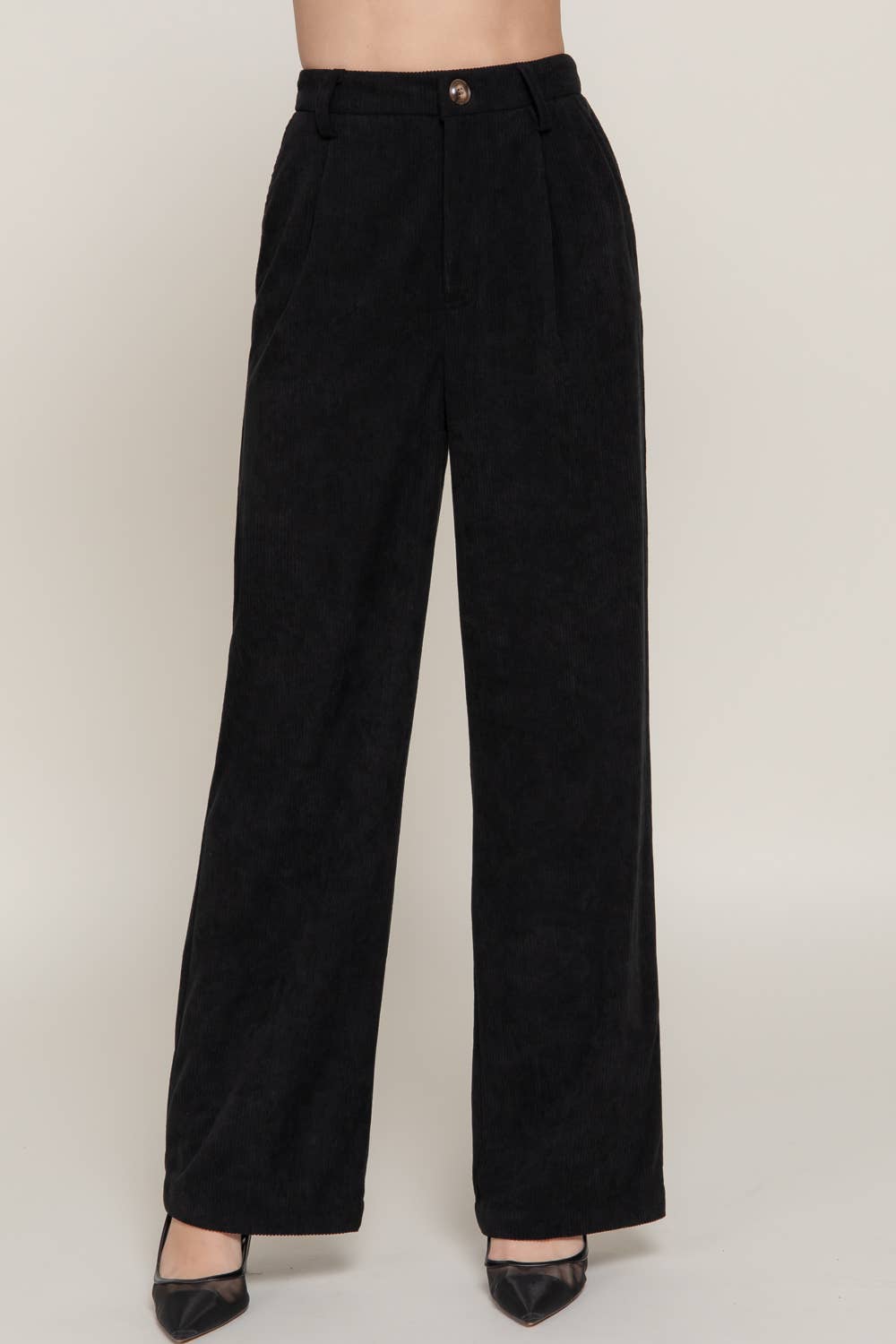 Active Basic | Active USA - Wholesale Pants - Women's - Corduroy Trouser Pants2