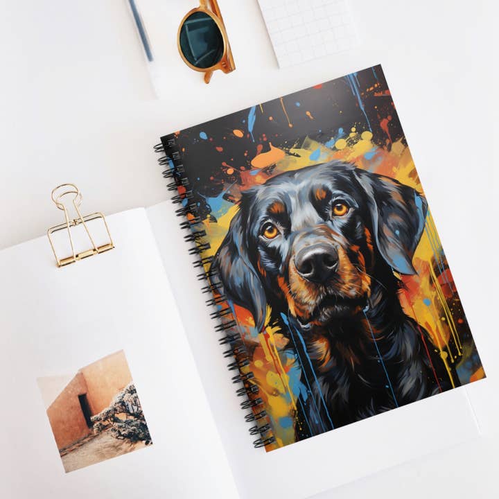 Lab Graffiti Notizbuch mit linierter Linie für den Großhandel von FunnyNikko