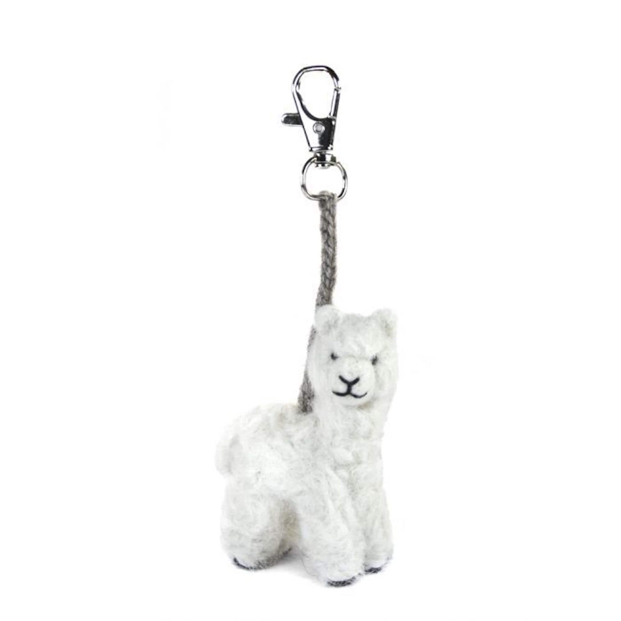 Lanart Alpaca - Wholesale Keychain - Unisex - Alpaca Charm - Artisan Hand-Felted Alpaca Sculpture7