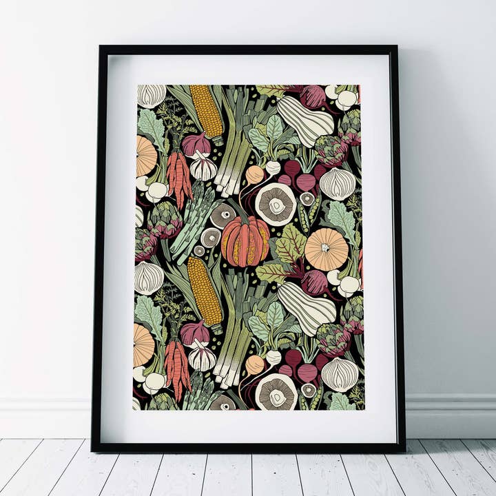 Konsttryck/Mönster/Köksträdgård för wholesale av Freya's Prints