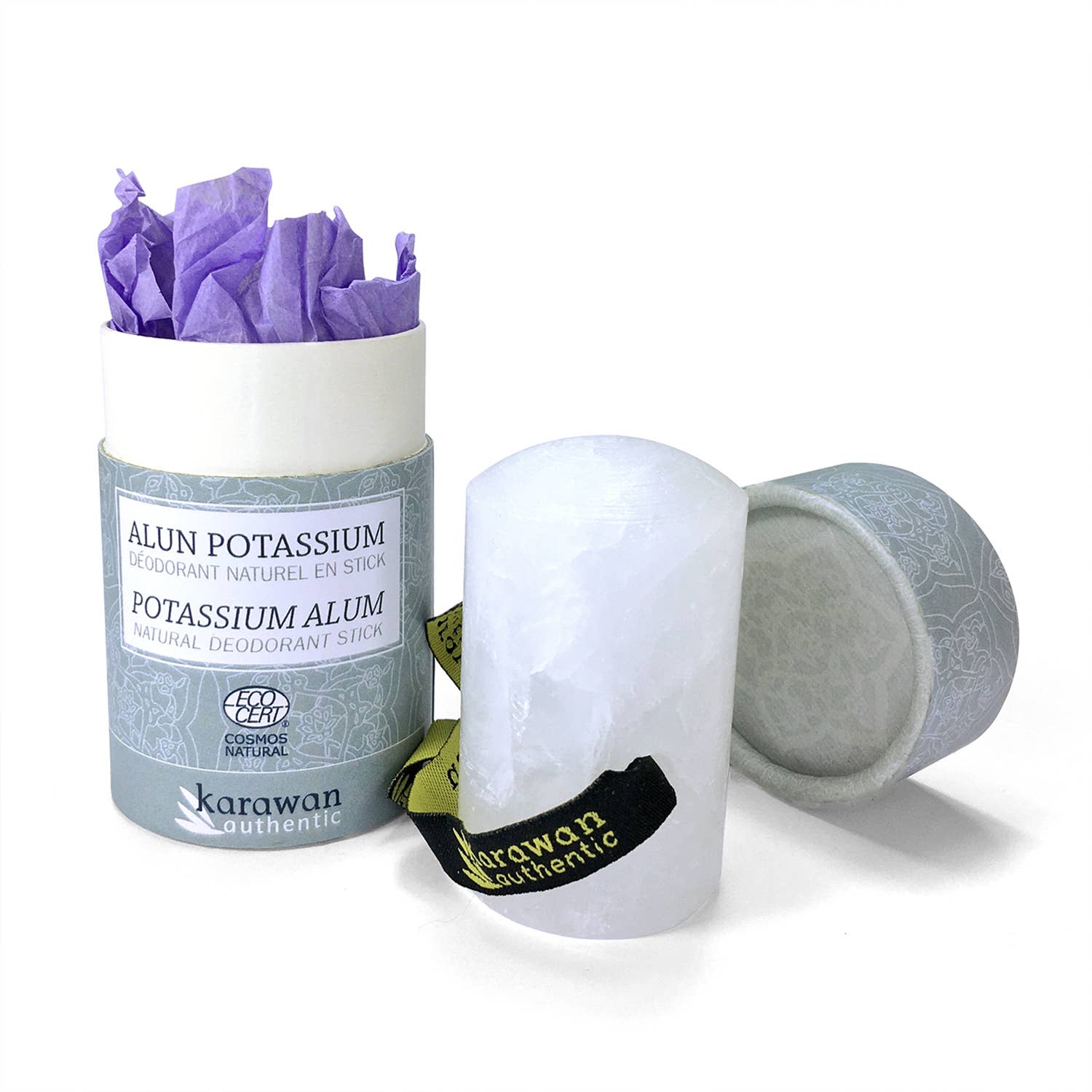 Karawan Authentic – wholesale Deodorant – Unisex – POTASSIUM ALUM STONE IN STICK - COSMOS NATURAL CERTIFIED5