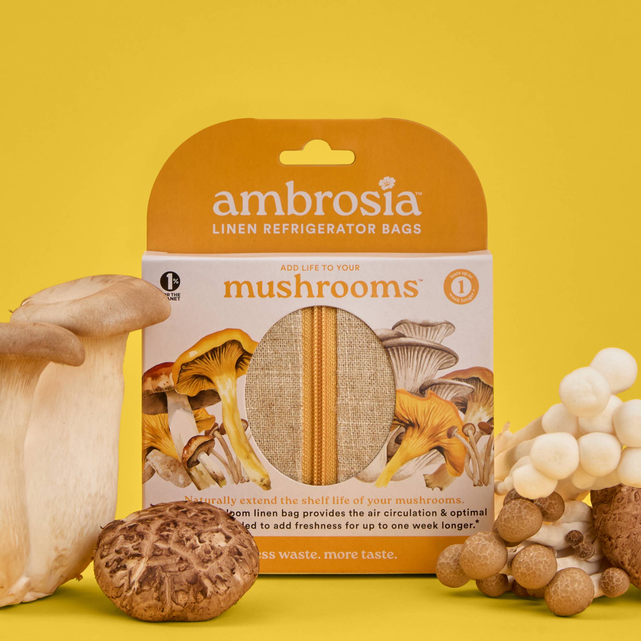 Ambrosia Bag - Wholesale Food Storage Wrap/Bag - Reusable Linen Bag for Mushrooms | Reusable | Spring Kitchen1