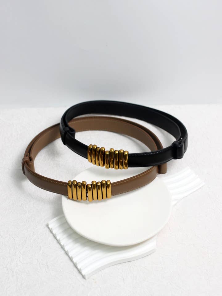 A2411DJN98663 - Modern Spiral Buckle Leather Belts for wholesale by ESLEY