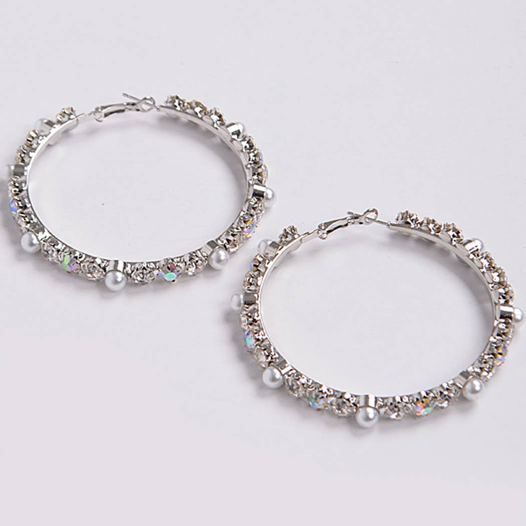 3AM BY H&D ACCESSORIES – Brincos de argola por atacado – brincos de argola de pedras de luxo2