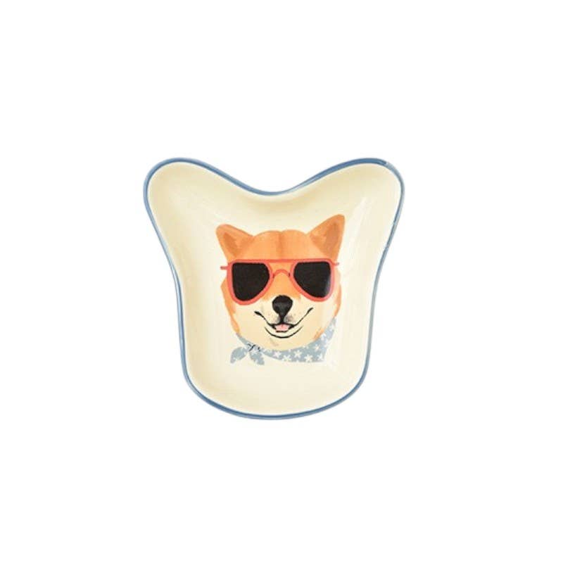 Homerely (We Cover All Import Duties) - Wholesale Decorative Plate/Dish/Bowl - Cute Dog Design Ceramic Sauce Dish0