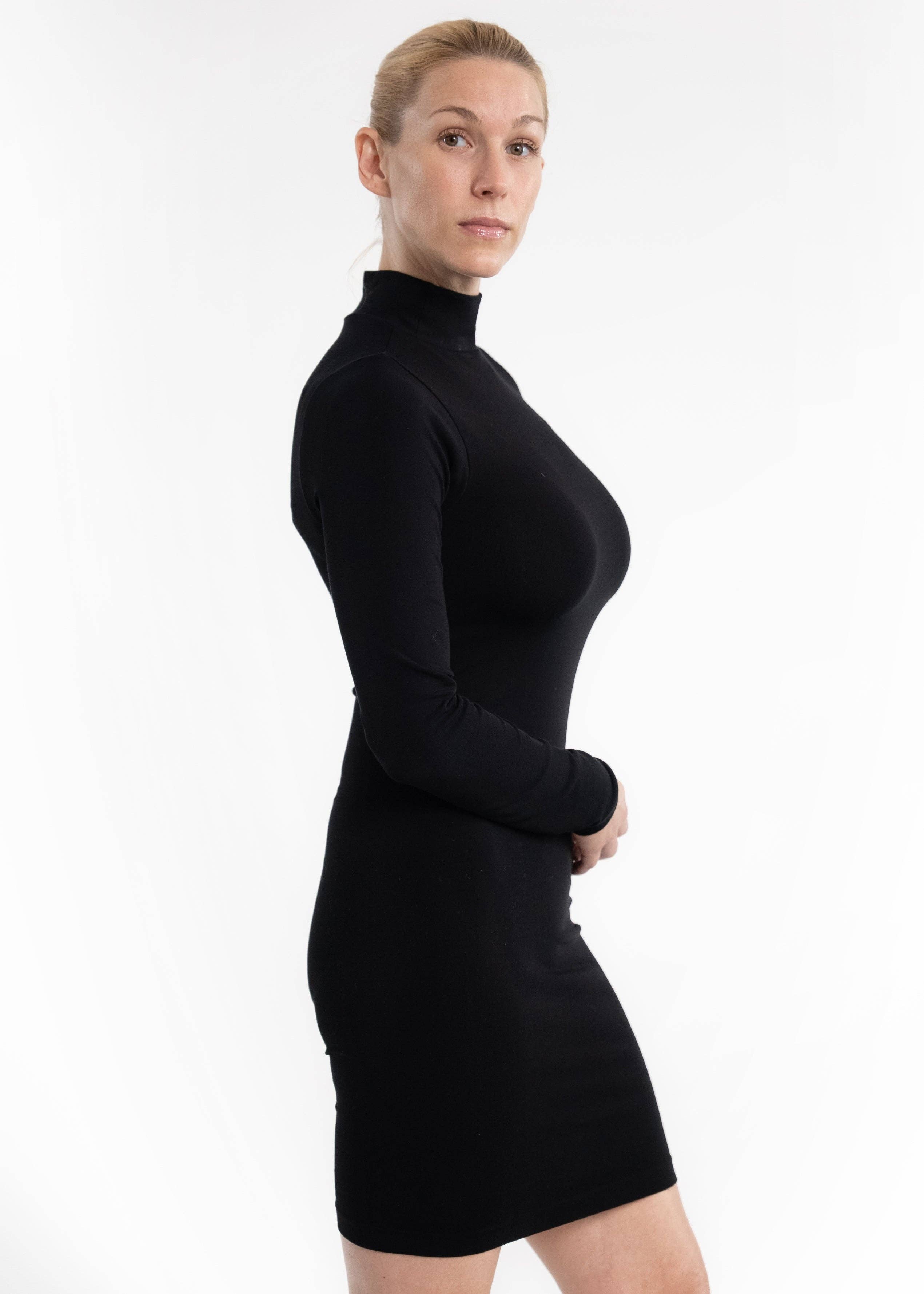 ELIETIAN - Wholesale Jurk - Dames - Jurk met lange mouwen en coltrui17