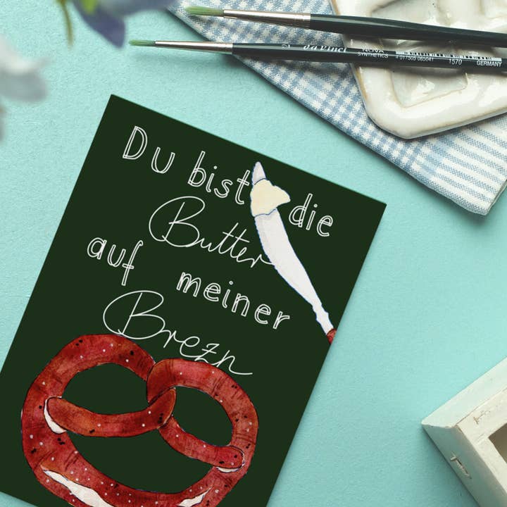 Wonder Of Today - Wholesale Postcard - Postcard Butter Pretzel