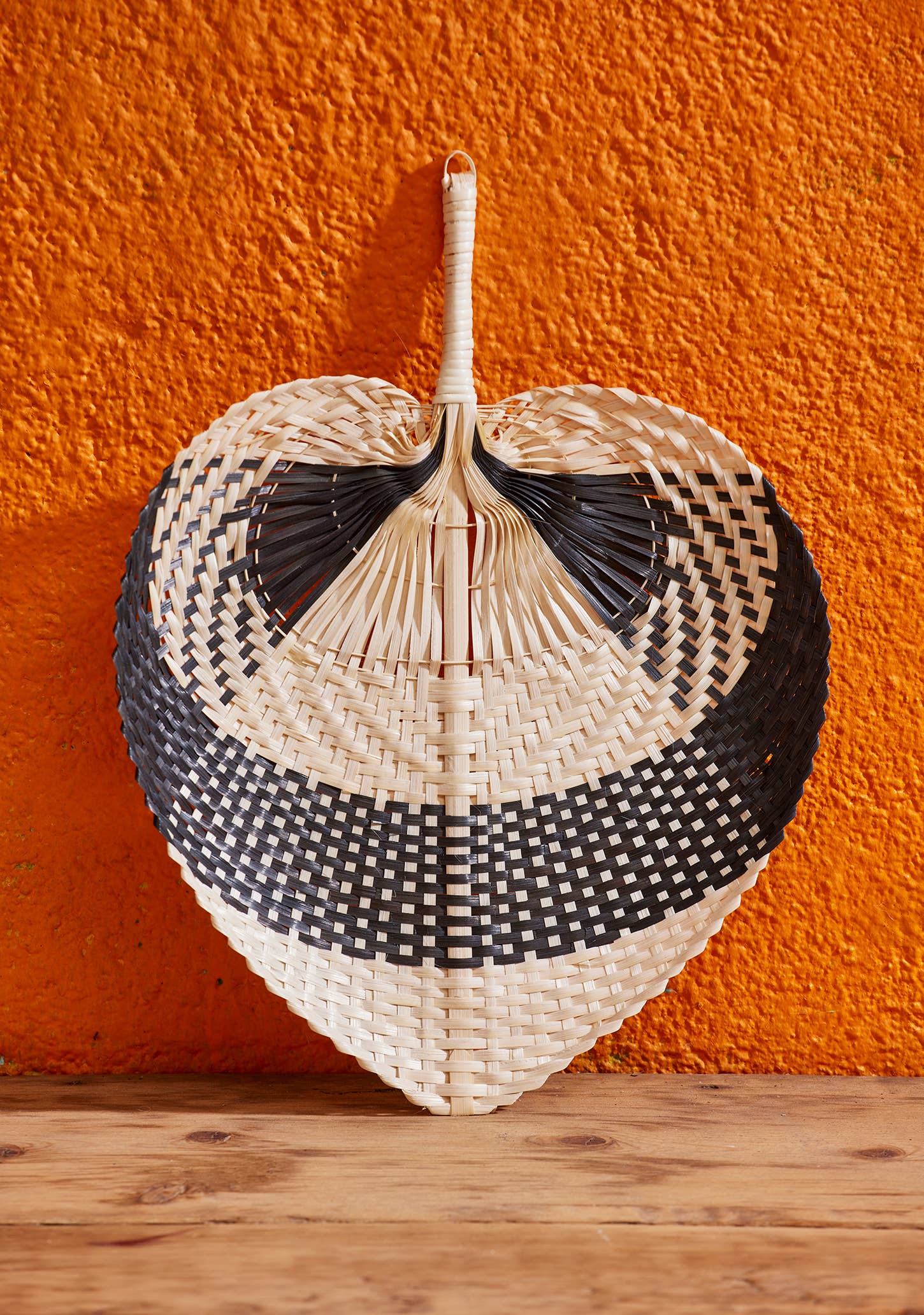 Namaste – wholesale Wall Accent – Bamboo Fan Black Stripe3